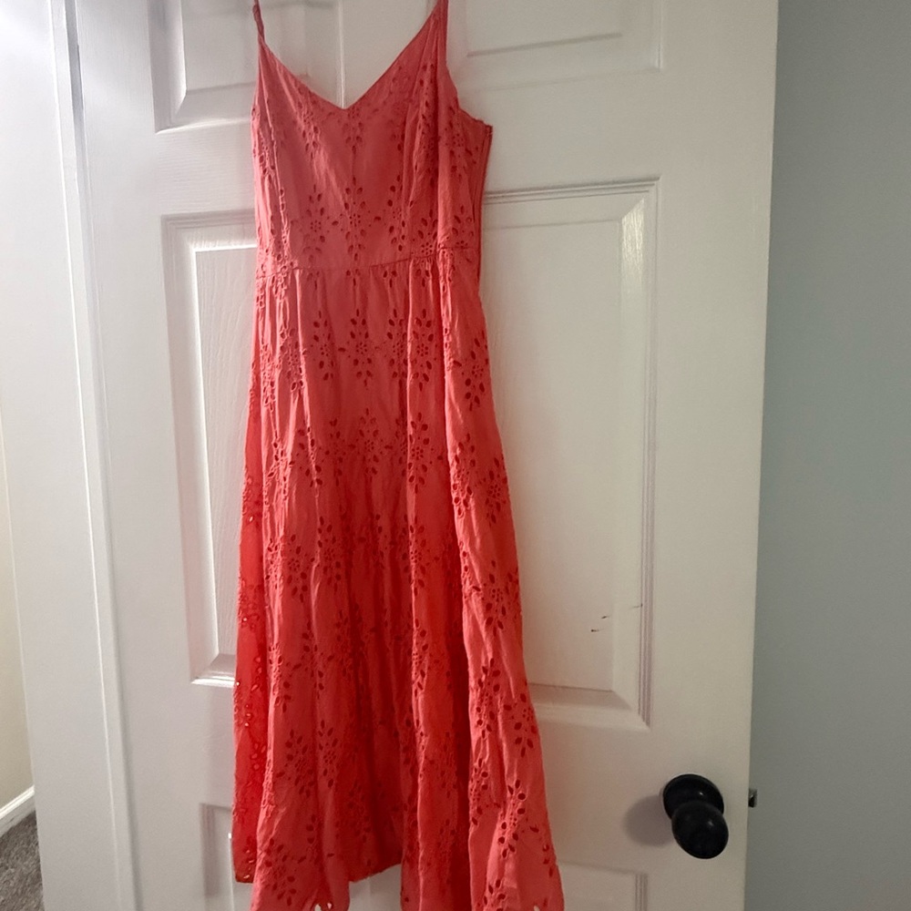 Old Navy Coral Midi Dress